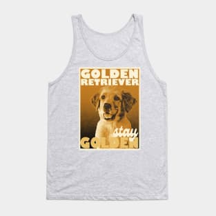 Retro Golden Retriever Tank Top